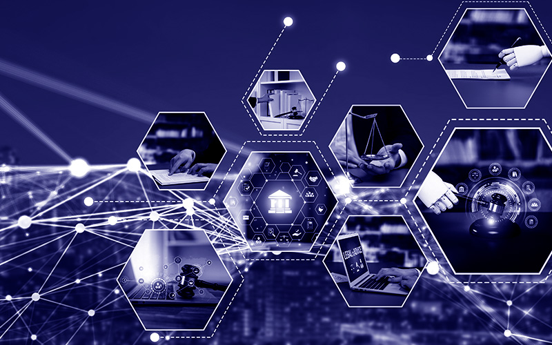 network of legal icons